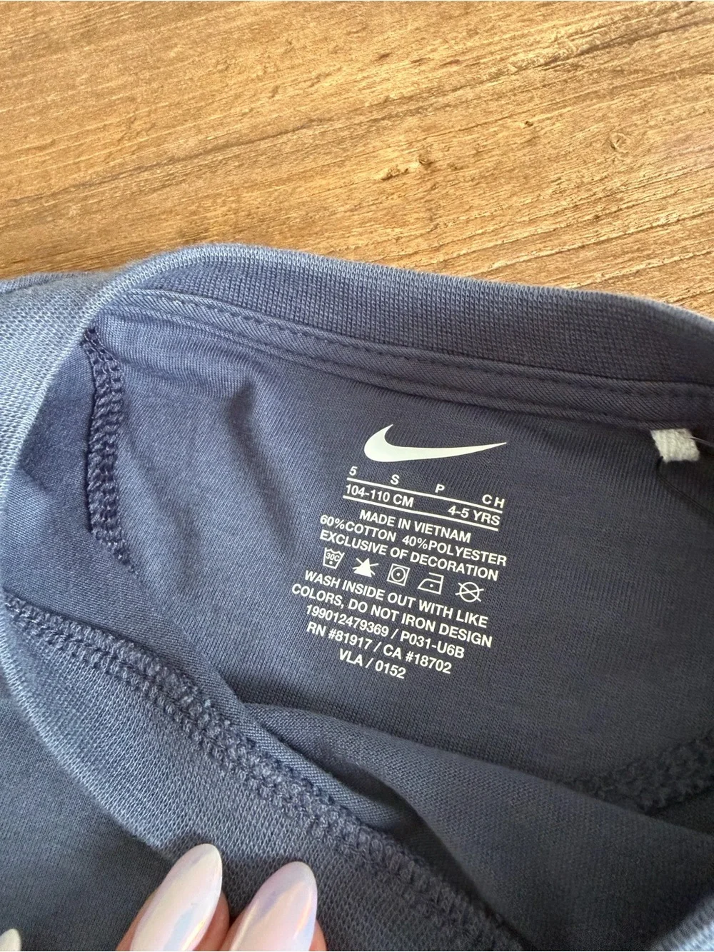 Nike Kids Girls Blue White Red Athletic Shorts T Shirt Set Size 5 NWT